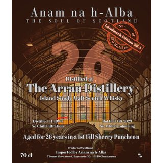 Arran 1996, 26y, 1st Fill Ex-Oloroso Sherry, Landmark Edition #3,, 0,7l, ??% vol. - Anam na h-Alba